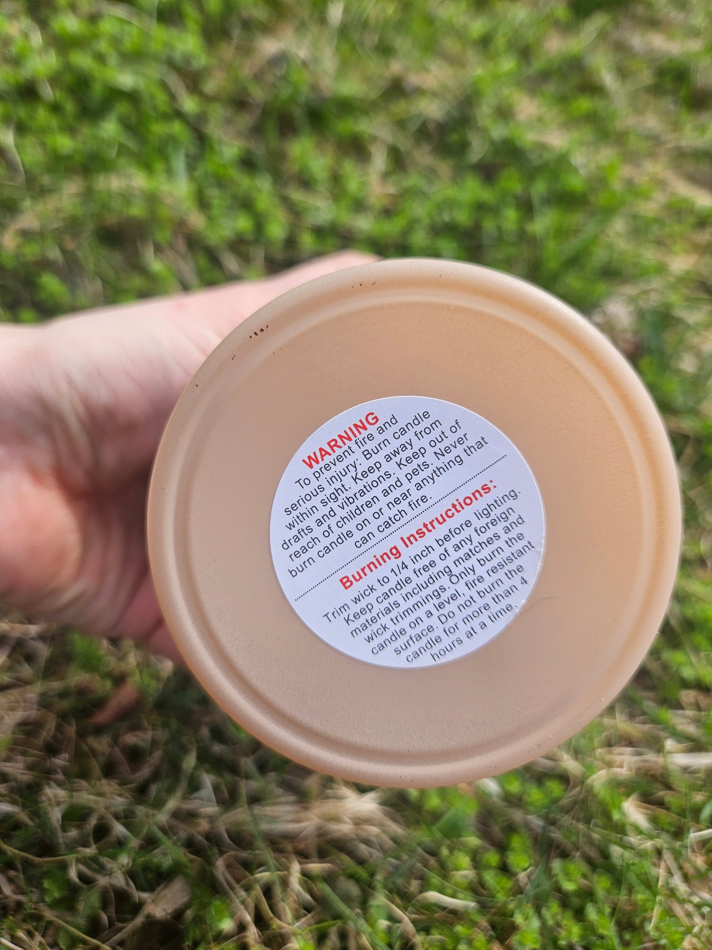 Garden Fresh 8oz Candle Coconut Soy Wax Natural Bamboo Lid